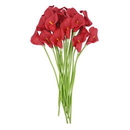 5pcs Artificial Calla Lilies Home Flower Decoration Foam Real Touch Calla Lilies Handmade Fake Flower Bouquet Wedding Ac jllGSH