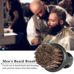 Ring Beard Brush Barber Hair Sweep Moustache Shaving Neck Face Duster Brush for Hairdressing Salon Household