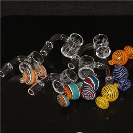 25mm XL Flat Top Quartz Banger Nail Sundries with glass bubble carb caps 10mm 14mm Water Pipes Terp Slurper Bangers Nails