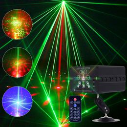 7 lenti 120 modelli stelle luce laser barra RGB matrimonio decorazioni per feste di compleanno proiettore luci da discoteca DJ illuminazione da palco a LED