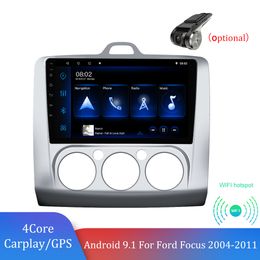 Android 9.0 carplay car radio FM 2Din 9'' Navigation Split Screen GPS Multimedia Player For Ford focus EXI MT 2004-2011