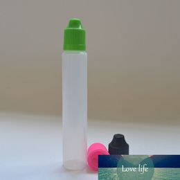 Free Shipping Long Dropper Bottle 30ml PE E Liquid Bottle with Colorful Child Proof Caps and Long Thin Tips Pen Shape Bottle