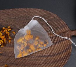 6*7cm Reusable With String Hanging Tea Empty Bags Fine Nylon Mesh Strain Filter Bag Herb Loose DIY Cup Tea