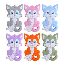 14 Styles Creative New Cartoon Silicone Elephant Fox Toy Teether Toddler Animal Soothers Baby Teether Molar Training Toys M3288