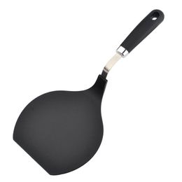 1pcs Stainless Steel Pizza Turner Heat Resistant Pancake Spatula Cake Lifter Plate Holder Pastry Peel Shovel Cutter Baking Tools Y200612