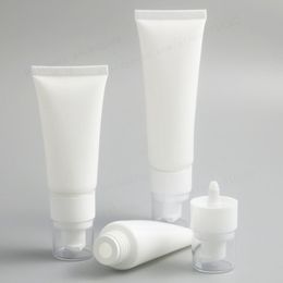 30pcs Travel 30G 50G Airless White PET Mildy Wash Soft Tube Butter Hand cream 50cc Lotion Pump