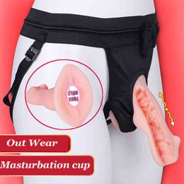Nxy Sex Men Masturbators Go Out Wear Male Masturbator Vagina Real Pussy with Realistic 3d Textured Adult Masturbation Cup Toys for shop 1222