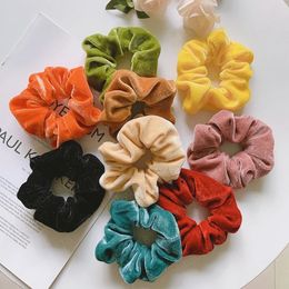 Autumn winter New Sweet Candy Colours soft Little Girls' Women Hair Band Hair Ropes Hair Accessories Headwear