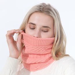 Knit Multi layer hat neck Fleece Lined winter warm Skull Cap Cuff knit neckerchief for women Fashion will and sandy gift