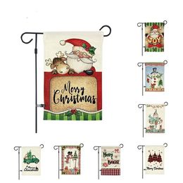 Christmas Garden Flag Christmas Flag series pattern two-sided Banner Flags 30*45cm Christma Party Supplies Decorations T2I51678