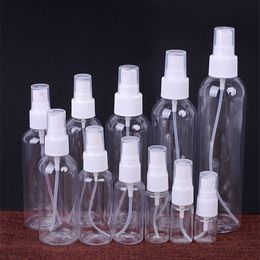 Plastic Packing Bottles 30ml 50ml 100ml Clear Pump Spray Empty Bottle Pet Make-up Perfume Bottle A12