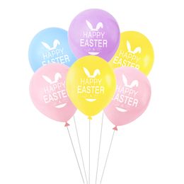 Rabbit Cartoon Balloon Happy Easter Latex Balloon Theme Party Kids Birthday Party Decoration Bunny Air Balloons