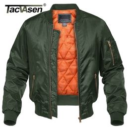 TACVASEN Winter Military Jacket Outwear Men Cotton Padded Pilot Army Bomber Jacket Coat Casual Baseball Jackets Varsity Jackets 201118