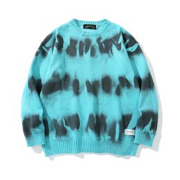 E-Baihui Autumn Winter Man Sweaters Imitated-Rabbit Fur Large Loose Casual Top, Wild Couple Street Crew Neck Pullover Sweater BA-5993