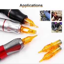 Hot Sale 20pcs/lot Disposable Semi-Permanent Makeup Tattoo Cartridge Needle RL/RM/M1/RS Tattoo Gun Supplies 1RL/3RL/5RL/7R