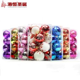 16pcs Christmas Balls 4-8cm Light Painted Balls Christmas Decoration for Home Restaurant Hotel Christmas Tree Decor Mix Colors 201127