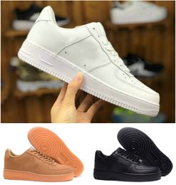 High Quality 2021 Men New 1 Low Skateboard Shoes Cheap One Unisex 1s Knit Euro Women Outdoor All White Black Red Wheat Leather Trainer Sneakers Designer