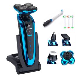 5 blade shaving machine For Men Electric Shaver Rechargeable Electric Razor+face brush+toothbrush+nose&beard trimmer+extra blade and so on