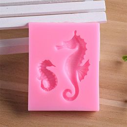 Silicone Mould Seahorse Cake Fondant Mould Cake Decorating Tools Shaping Chocolate Mould DIY Kitchen Baking Bakeware