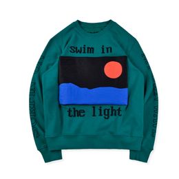swim sweater UK - Kid Cudi Rolling Loud Swim In The Light Crewneck CPFM Cactus Sweatshirt Casual Oversized Fleeced Sweater Men Women Hip Hop Streetwear