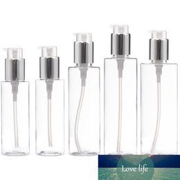 New Transparent Pet Lotion Bottle Plastic Pressure Pump Airless Sprayer Bottle Cosmetic Packaging Containers Travel Accessories