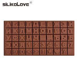 Russian Alphabet Silicone Mould Letters Chocolate Mould 3d Cake Decorating Tools Tray Fondant Moulds Jelly Cookies Baking Mo 201023