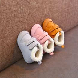 Winter Baby Girl Boy Snow Boots Warm Thicken Plush Infant Toddler Boots High Quality Casual Kid Child Outdoor Boots Shoes LJ201104