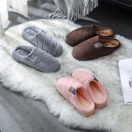 Non-slip Winter Women Slippers Home Shoes Male Comfort Floor Women Shoes Cotton Plush Ladies Indoor Slippers Pantuflas Mujer#p30 Y201026