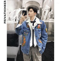 Men Wool Denim Jacket Men Japanese Streetwear Designer Jackets Coats Male Fall Windbreaker Jean Jacket Clothes11