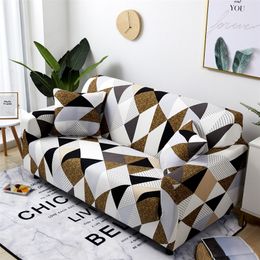 Geometric Sofa Covers for Living Room Stretch Couch Cover Elastic Furniture Cover Copridivano Slipcovers for Armchairs LJ201216