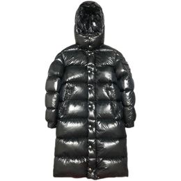 2024 Winter Men Women Luxury Design Jackets Runway Collection Timeless Design Hooded Long Down Jacket Mo