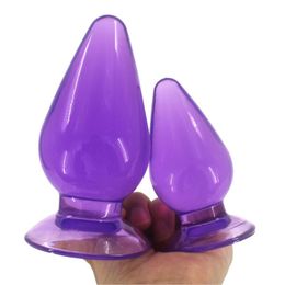 -Super Big Anal Butt Plug с сильной всасывающей чашкой Anus расширение стимулятора большой анальный секс игрушки для мужчин