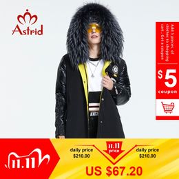 Astrid Winter new arrival women down jacket with a fur collar fashion style with a hood long winter coat women AR-3022 201103