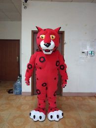 Mascot Costumes Red Leopard Mascot Costume Suits Party Game Dress Outfits Clothing Advertising Carnival Halloween Xmas Easter Festival