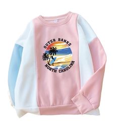 Outer banks Pogue Life cartoon Sweatshirt Women's Hoody Long Sleeve Hoodies Hooded Pullover Tops Blouse Sweatshirts Drop Ship 201202