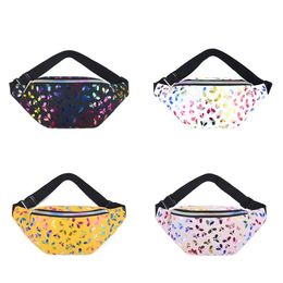 Personality Bags Waist Butterfly Printing Ladies Shiny Single Shoulder Package Fashion Accessory Women Pocket Motion 5wp K2