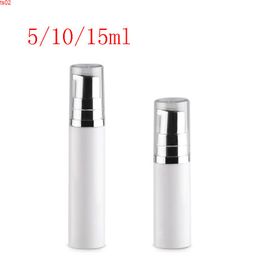 Small Airless Cream Pump Tube Container White Sample Cosmetic Bottle Spray Lotion Containers Tinsbest qualtity