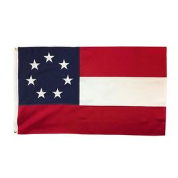 1st National Confederate Flag Banner 3x5 FT 90x150cm State Flag Festival Party Gift 100D Polyester Indoor Outdoor Printed Hot selling