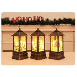 Christmas Decorations Candlestick Lantern Light Candle Holder Lamp Bulb Home Party Decor Drop FAS1