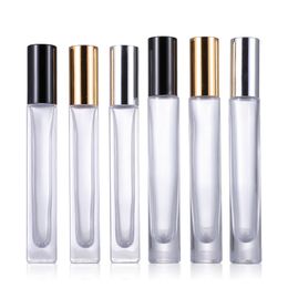 Empty Thick Bottom 10ml Transparent Glass Essential Oil Roller Bottles With SS Balls Aromatherapy Perfume Lip Balms Roll On Bottle On Sale