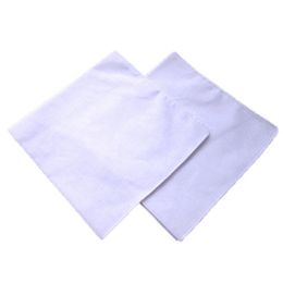 Party 34cm Handkerchief 100% Cotton Male Table Satin Towboats Square Handkerchief Whitest 34cm Men Christmas Gift Home Textiles