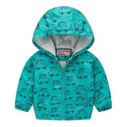 ZWF190 Spring Boys & Girls Clothing Toddler Jackets Hooded Kids Coats Jacket for Boy Tops Fall Girl Clothes Windbreak Coat 201104
