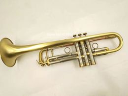 New Arrival MARGEWATE Bb Tune Trumpet Brass Plated Professional Musical Instrument With Case Mouthpiece Free Shipping