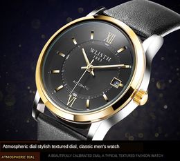 Top Brand Luxury Golden Mens Watches Luxury Casual WLISTH Design Leather Men Watch Mechanical Automatic Watch Relogio Masculino