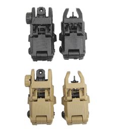 Tactical M4 AR15 AR-15 Front and Rear Flip Up Sight Rapid Transition Backup Folding Sight for Picatinny Rail