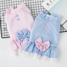 Small Dogs Dresses Clothes For Pets Dress Summer Cat Chihuahua Puppy Wedding Dress Girl Dog Clothes vestidos para perros Y200922