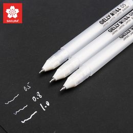 Sakura 3pcs Gelly Roll Classic Highlight Pen Gel Ink Pens Bright White Pen Highlight Markers Color Highlighting Y200709