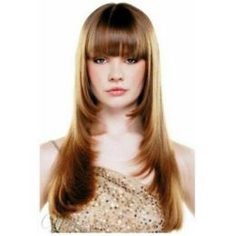 One Piece Brook Long Light Brown Straight Cosplay Wig Fashion Fans Wig Hair