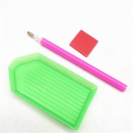 5D Diamond Painting Point Drill Pen Tweezers Plate Glue Tools Kits DIY Cross Stitch Tools Accessories Set,Manicures, phone case stickers, etc