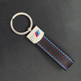 Special gift For BMW Metal Car Keychain X6 X5 M Tech M Sport M3 M5 Leather Key Chain E46 E39 E60 F30 E90 F10 no logo Key Rings